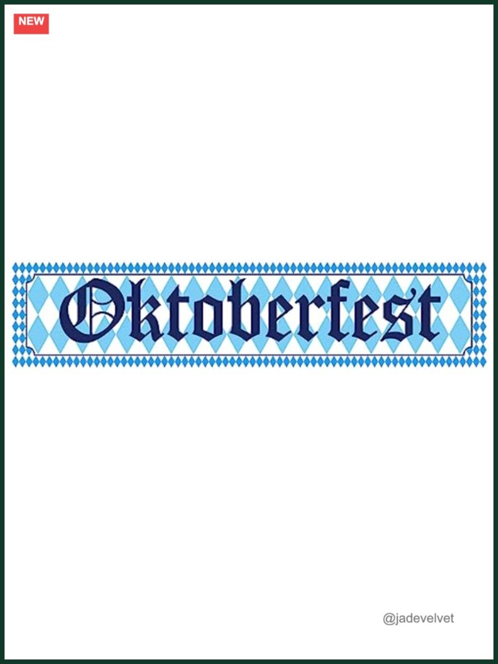 Oktoberfest Decorations Bavarian Check Banner Flag Reusable Polyester Outdoor
